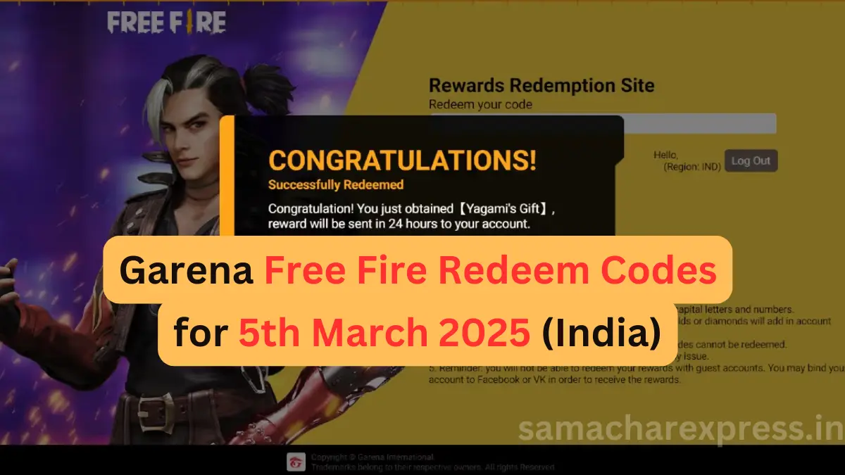 Garena Free Fire Max Redeem Codes