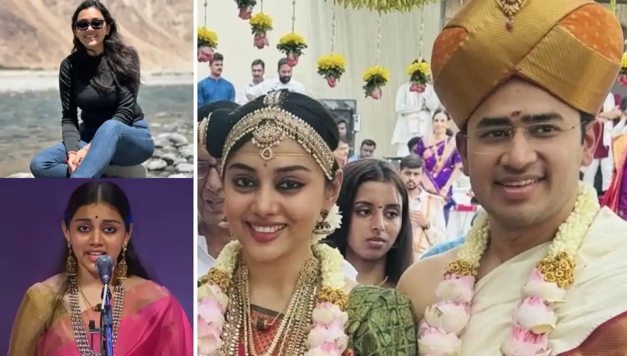 Tejasvi Surya wife Sivasri Skandaprasad