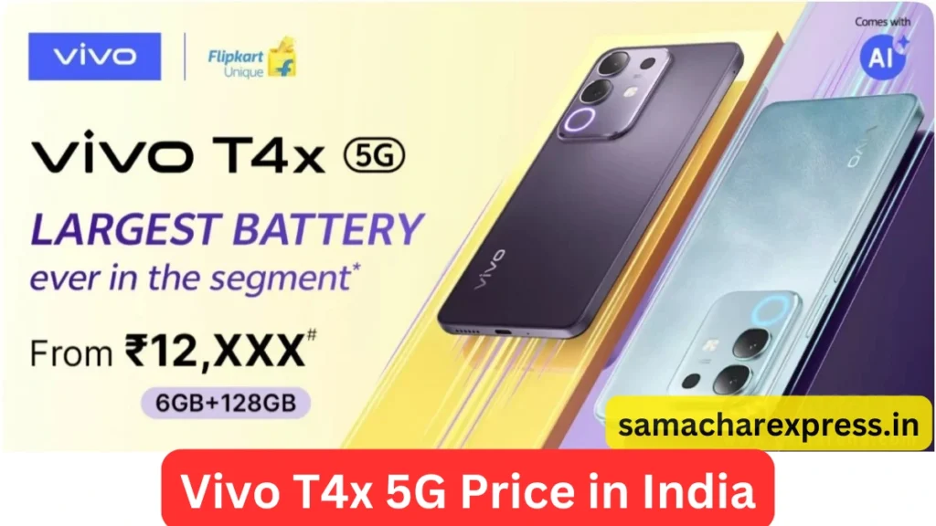 Vivo T4x 5G Launch Date, Price in India