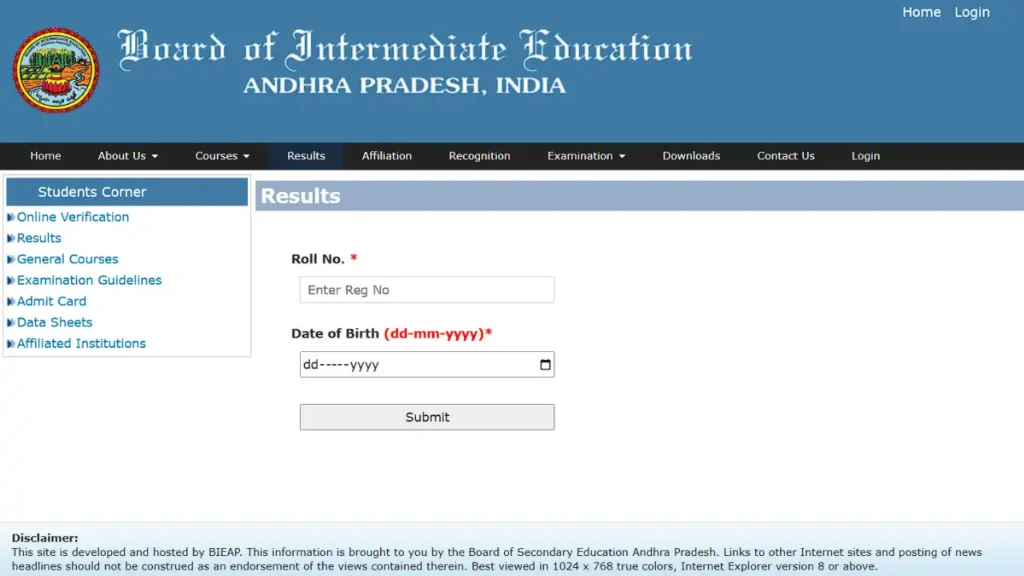 BIEAP Inter result
